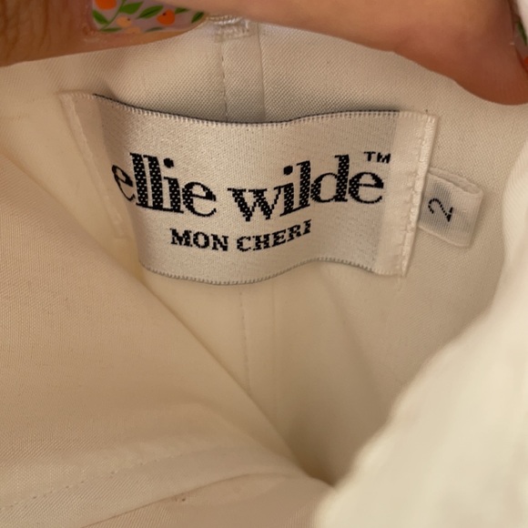 NWT Ellie Wide White with Pink Flowers - Picture 8 of 12